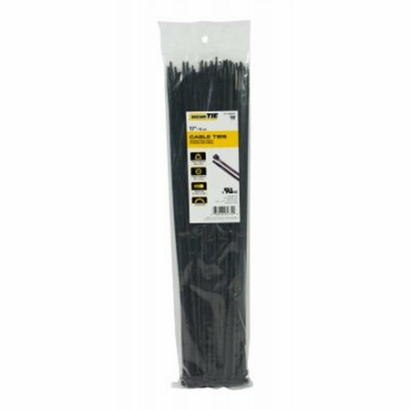 GARDNER BENDER 17 in. Standard Duty Cable Tie, Black, 100PK 220979